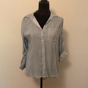 Velvet Heart Green Striped Blouse